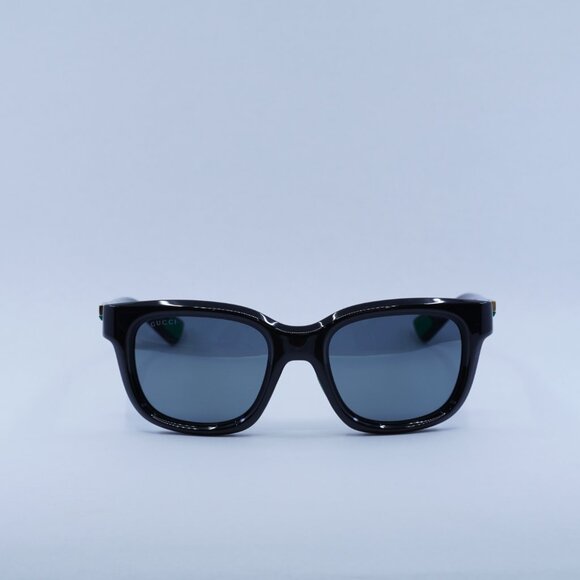 🕶️ New Gucci GG1621S 001 Sunglasses - Shiny Black Frame, Gradient Grey Lenses - Picture 2 of 11